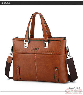 速艾箱包厂新款男士商务包PI658-1 字母设计单肩斜跨手提包现货推荐